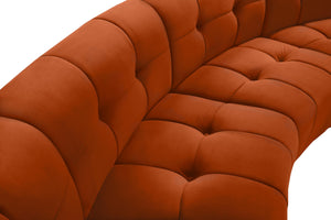 Limitless Cognac Velvet 9pc. Modular Sectional - Furnish 4 Less 98 (NY)*