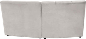 Limitless Cream Velvet 2pc. Modular Sectional - Furnish 4 Less 98 (NY)*