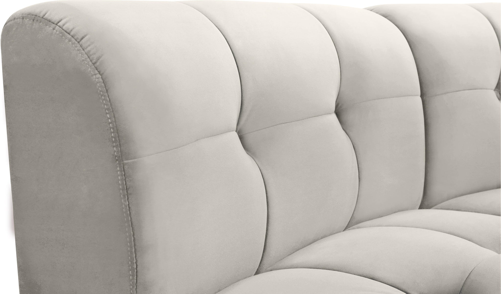 Limitless Cream Velvet 15pc. Modular Sectional - Furnish 4 Less 98 (NY)*