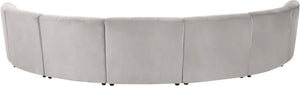 Limitless Cream Velvet 7pc. Modular Sectional - Furnish 4 Less 98 (NY)*