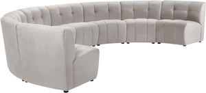 Limitless Cream Velvet 8pc. Modular Sectional - Furnish 4 Less 98 (NY)*