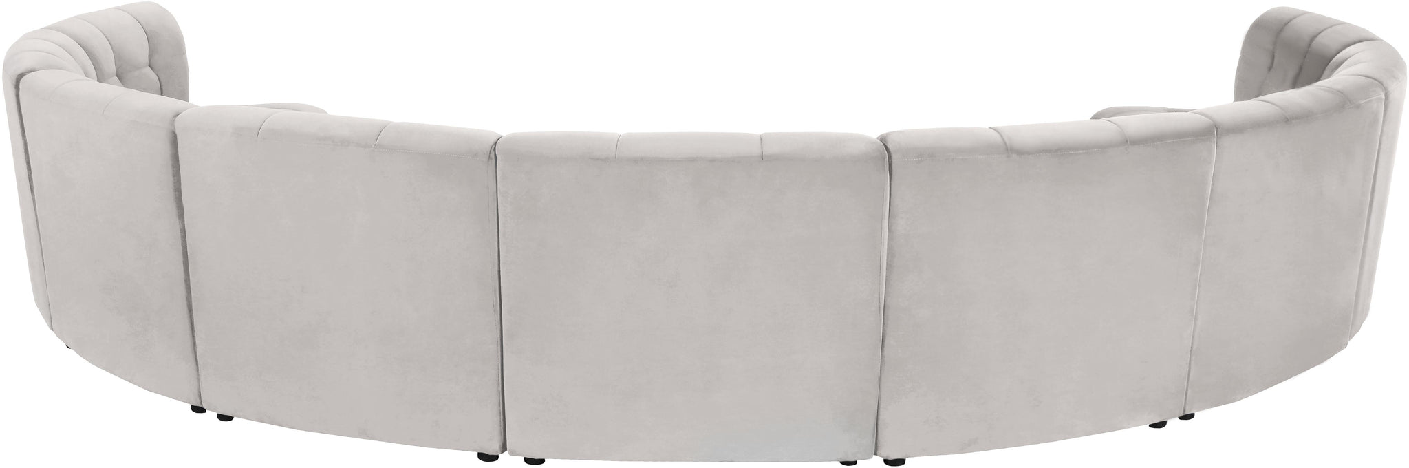 Limitless Cream Velvet 9pc. Modular Sectional - Furnish 4 Less 98 (NY)*