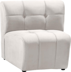 Limitless Cream Velvet Modular Chair - Furnish 4 Less 98 (NY)*