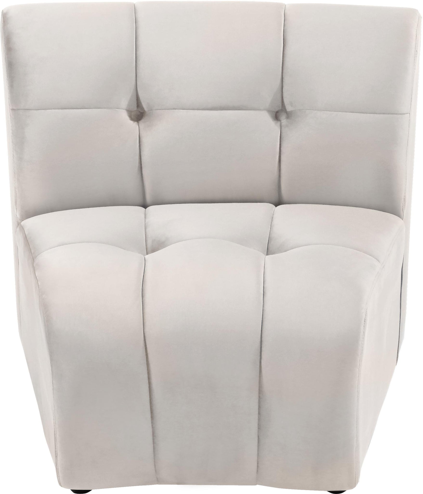 Limitless Cream Velvet Modular Chair - Furnish 4 Less 98 (NY)*