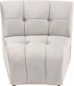 Limitless Cream Velvet Modular Chair - Furnish 4 Less 98 (NY)*