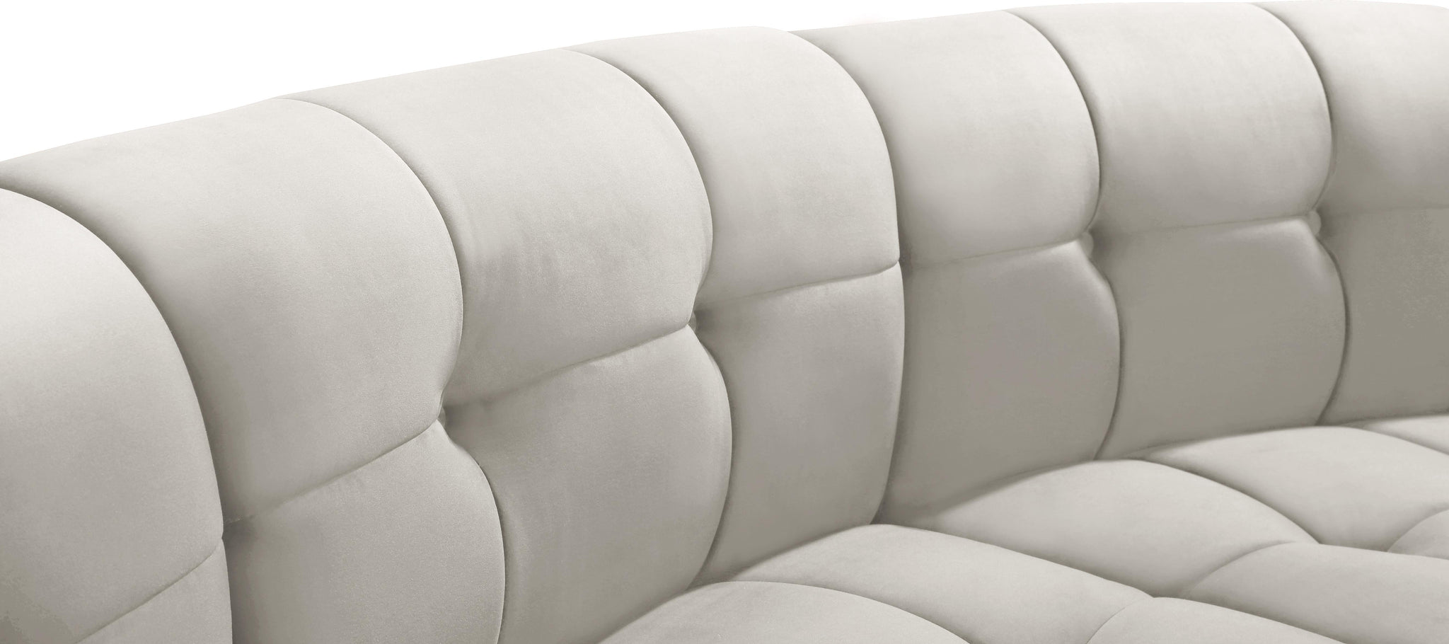 Limitless Cream Velvet 10pc. Modular Sectional - Furnish 4 Less 98 (NY)*