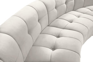 Limitless Cream Velvet 9pc. Modular Sectional - Furnish 4 Less 98 (NY)*