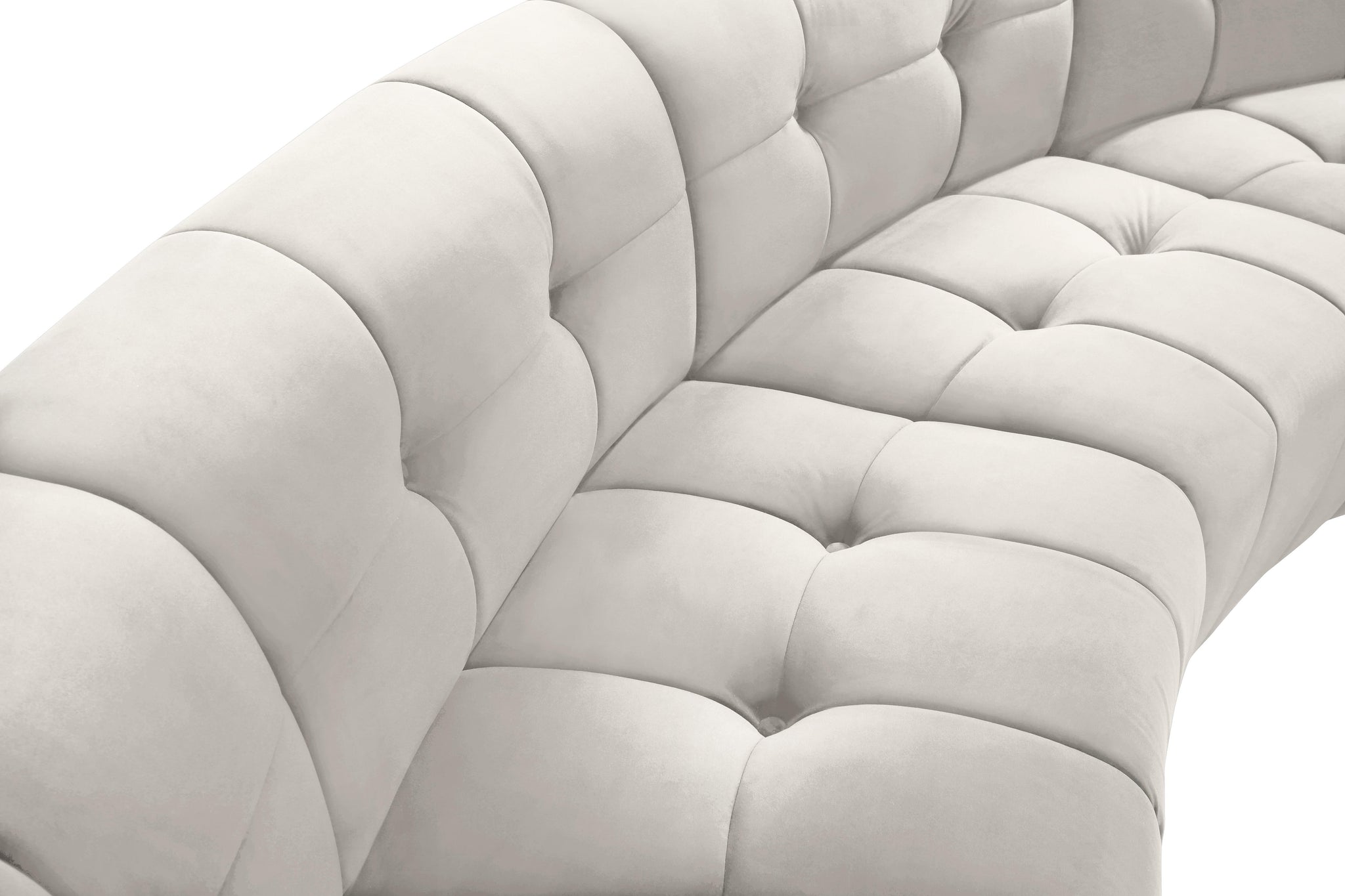 Limitless Cream Velvet 10pc. Modular Sectional - Furnish 4 Less 98 (NY)*