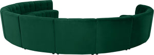 Limitless Green Velvet 11pc. Modular Sectional - Furnish 4 Less 98 (NY)*