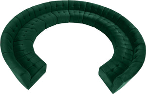 Limitless Green Velvet 13pc. Modular Sectional - Furnish 4 Less 98 (NY)*