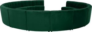 Limitless Green Velvet 14pc. Modular Sectional - Furnish 4 Less 98 (NY)*