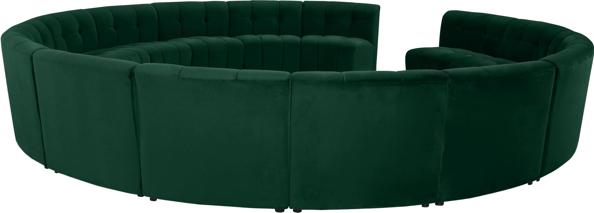 Limitless Green Velvet 15pc. Modular Sectional - Furnish 4 Less 98 (NY)*