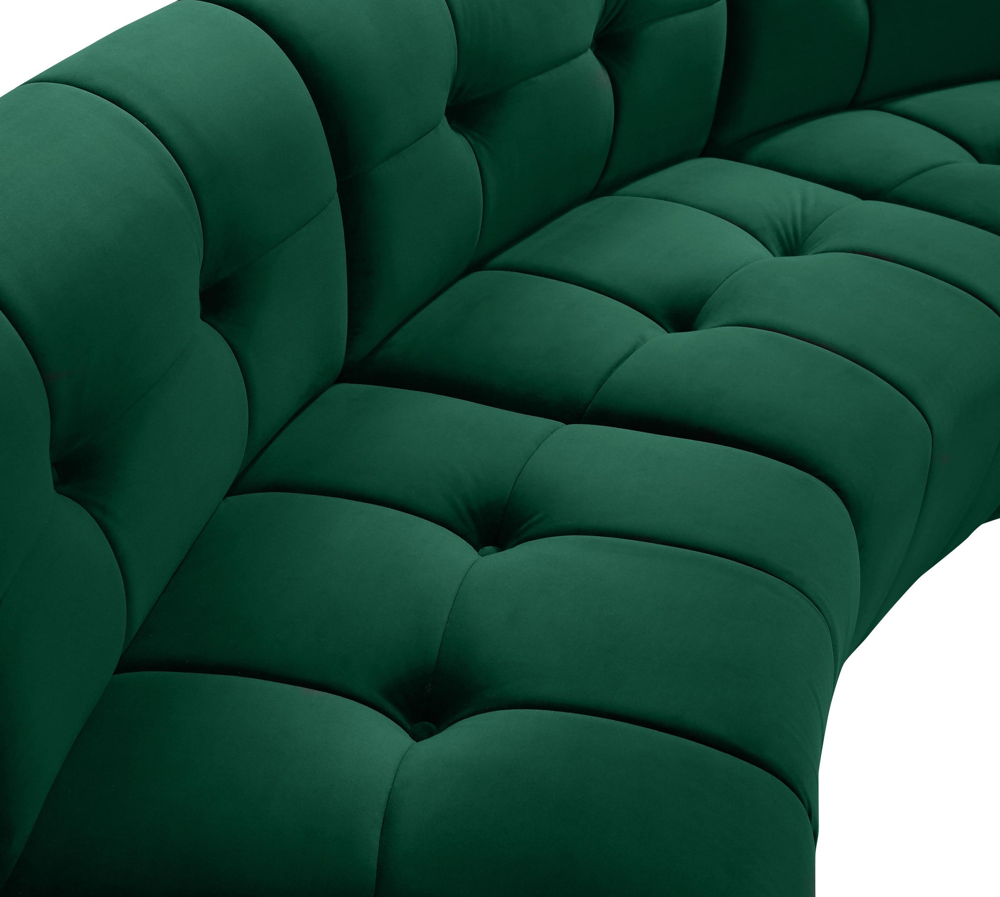 Limitless Green Velvet 2pc. Modular Sectional - Furnish 4 Less 98 (NY)*