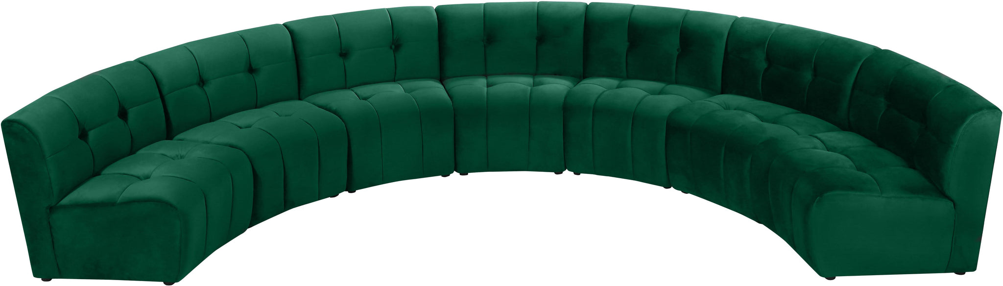 Limitless Green Velvet 7pc. Modular Sectional - Furnish 4 Less 98 (NY)*