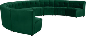 Limitless Green Velvet 9pc. Modular Sectional - Furnish 4 Less 98 (NY)*