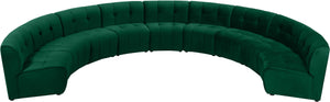 Limitless Green Velvet 9pc. Modular Sectional - Furnish 4 Less 98 (NY)*