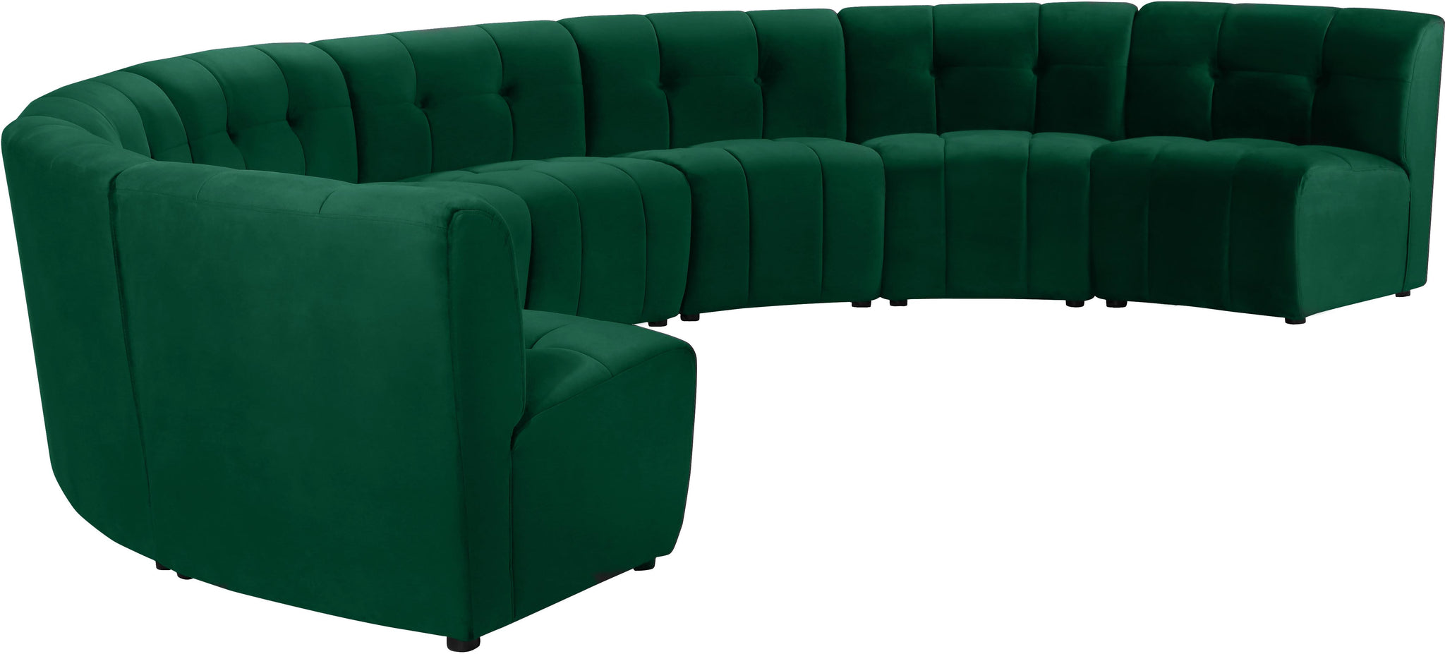 Limitless Green Velvet 8pc. Modular Sectional - Furnish 4 Less 98 (NY)*