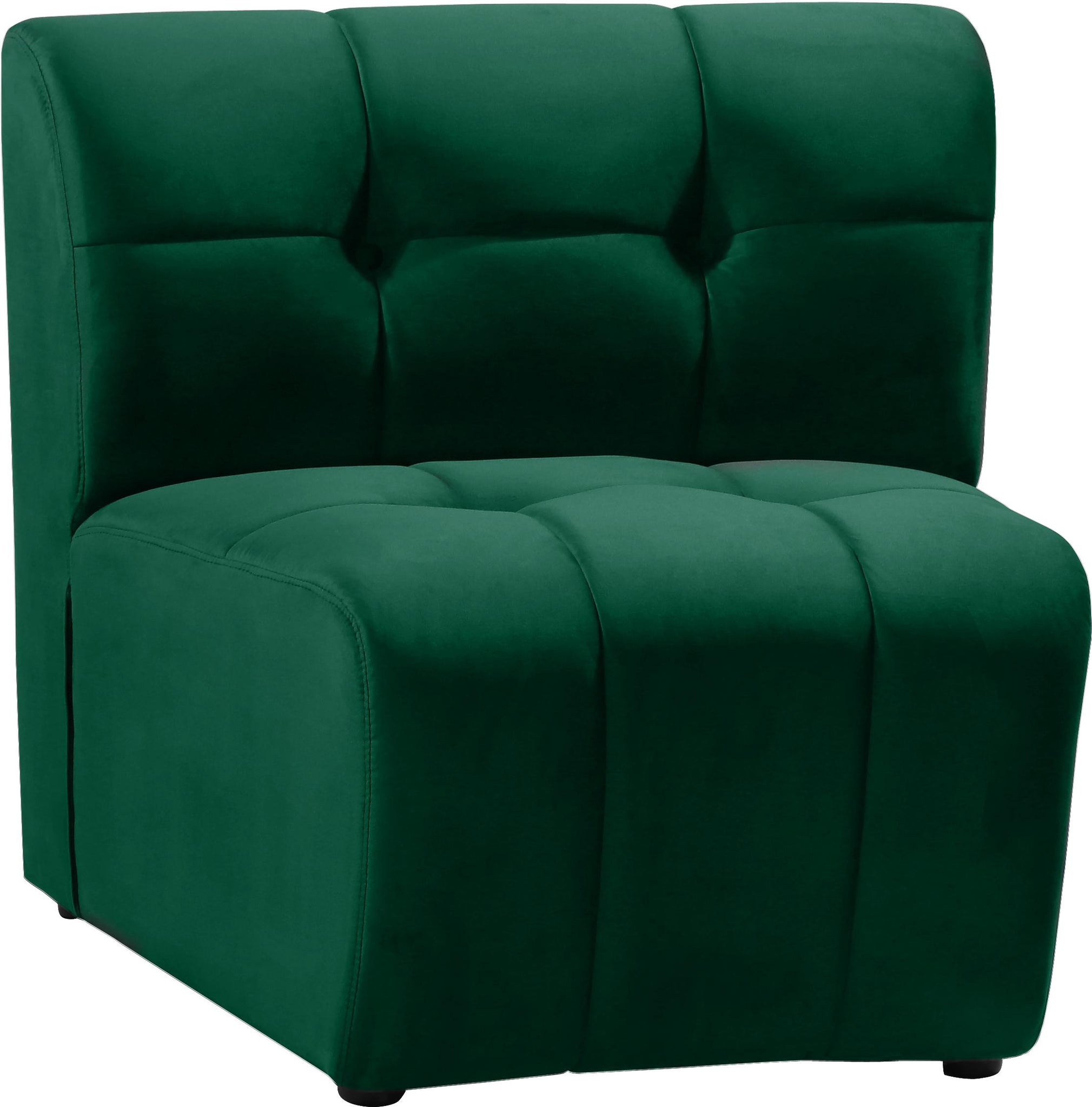 Limitless Green Velvet Modular Chair - Furnish 4 Less 98 (NY)*