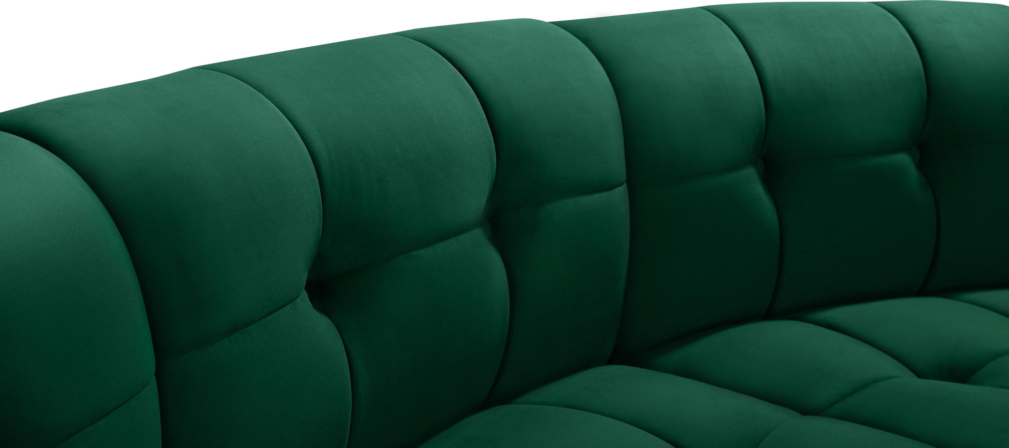 Limitless Green Velvet 7pc. Modular Sectional - Furnish 4 Less 98 (NY)*