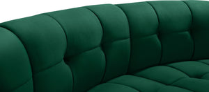 Limitless Green Velvet 7pc. Modular Sectional - Furnish 4 Less 98 (NY)*