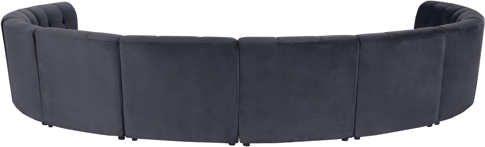 Limitless Grey Velvet 10pc. Modular Sectional - Furnish 4 Less 98 (NY)*