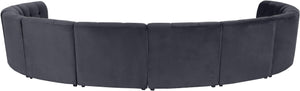 Limitless Grey Velvet 10pc. Modular Sectional - Furnish 4 Less 98 (NY)*