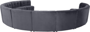 Limitless Grey Velvet 11pc. Modular Sectional - Furnish 4 Less 98 (NY)*