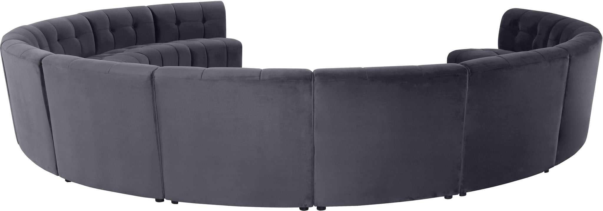 Limitless Grey Velvet 12pc. Modular Sectional - Furnish 4 Less 98 (NY)*