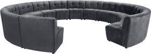 Limitless Grey Velvet 14pc. Modular Sectional - Furnish 4 Less 98 (NY)*