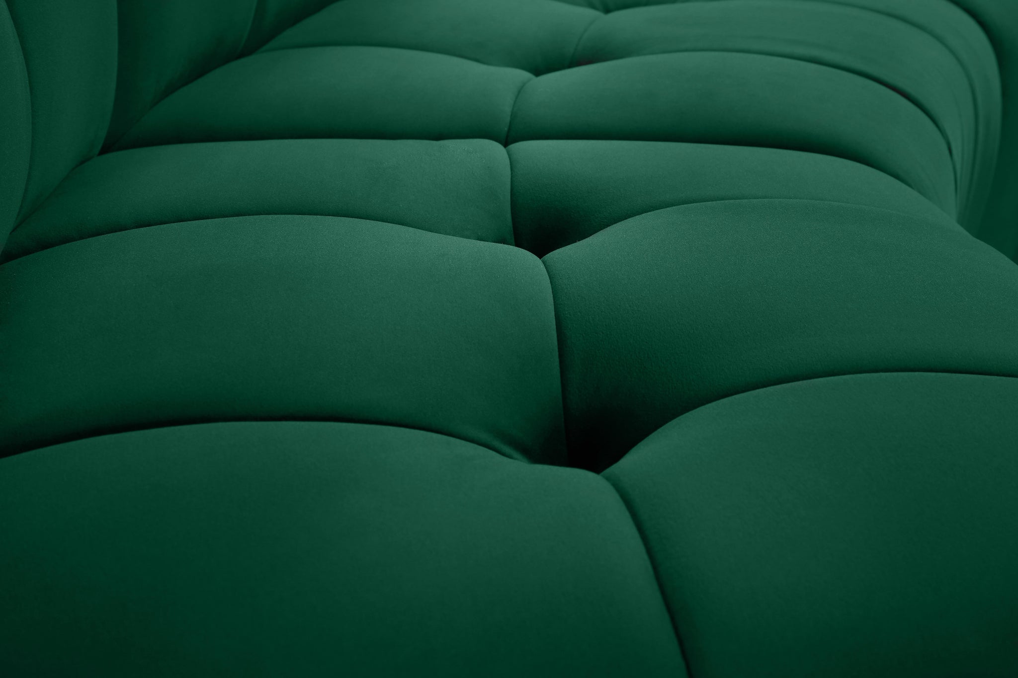 Limitless Green Velvet Modular Chair - Furnish 4 Less 98 (NY)*