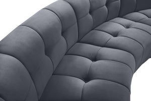 Limitless Grey Velvet 12pc. Modular Sectional - Furnish 4 Less 98 (NY)*