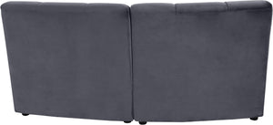 Limitless Grey Velvet 2pc. Modular Sectional - Furnish 4 Less 98 (NY)*