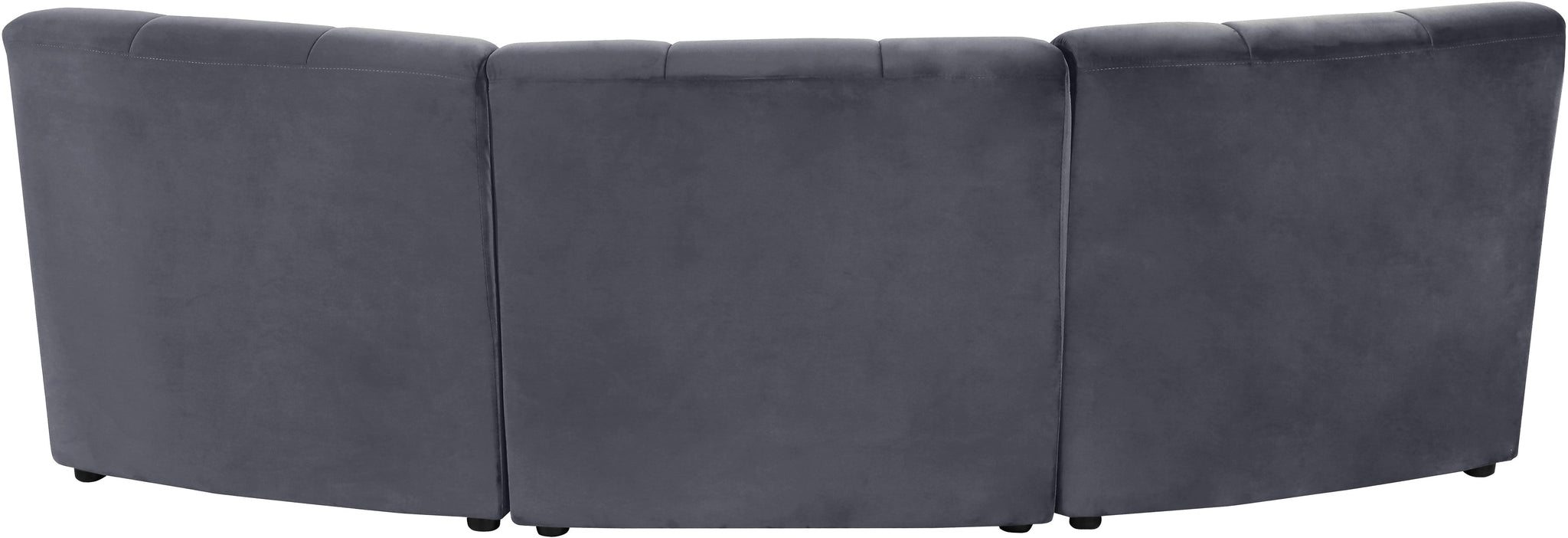 Limitless Grey Velvet 3pc. Modular Sectional - Furnish 4 Less 98 (NY)*