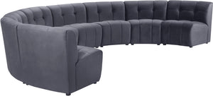 Limitless Grey Velvet 8pc. Modular Sectional - Furnish 4 Less 98 (NY)*