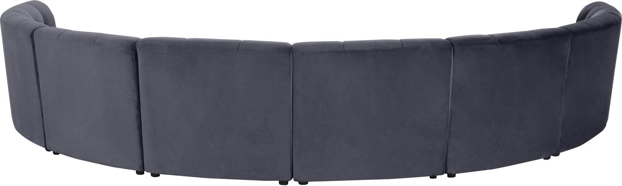 Limitless Grey Velvet 8pc. Modular Sectional - Furnish 4 Less 98 (NY)*