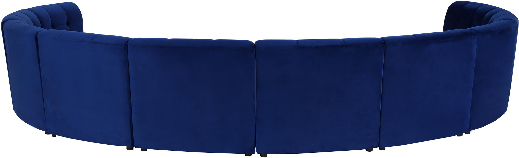 Limitless Navy Velvet 10pc. Modular Sectional - Furnish 4 Less 98 (NY)*