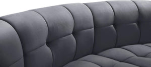 Limitless Grey Velvet 10pc. Modular Sectional - Furnish 4 Less 98 (NY)*