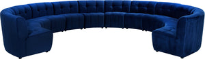 Limitless Navy Velvet 12pc. Modular Sectional image