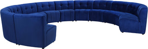 Limitless Navy Velvet 12pc. Modular Sectional - Furnish 4 Less 98 (NY)*