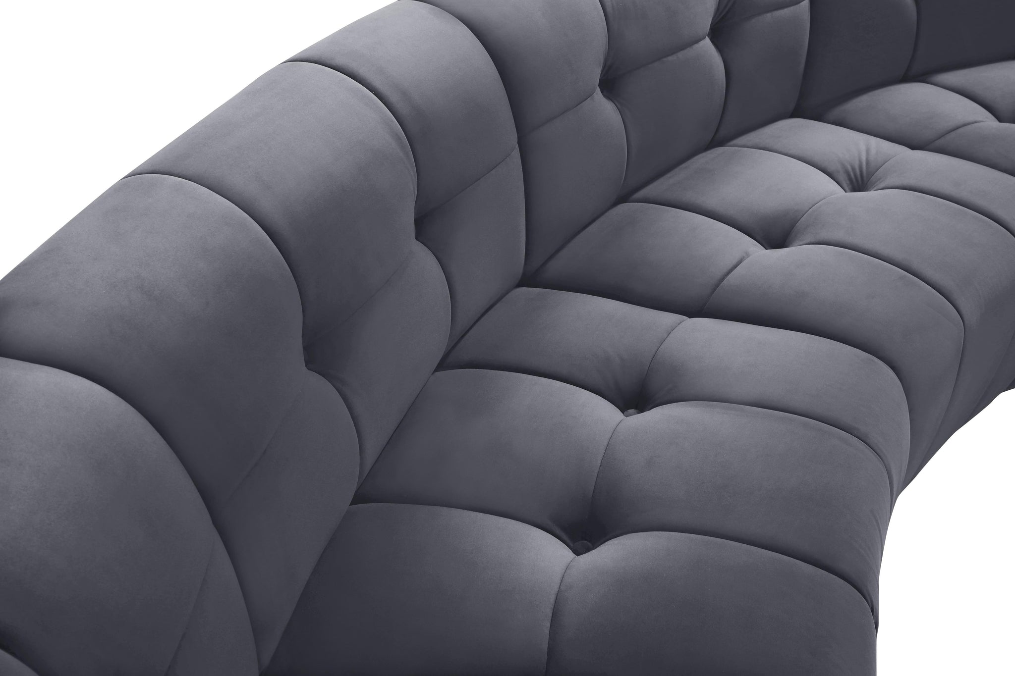 Limitless Grey Velvet 15pc. Modular Sectional