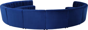 Limitless Navy Velvet 12pc. Modular Sectional - Furnish 4 Less 98 (NY)*