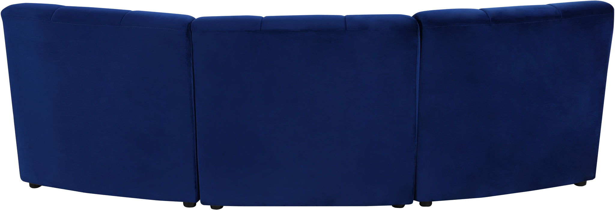 Limitless Navy Velvet 3pc. Modular Sectional - Furnish 4 Less 98 (NY)*