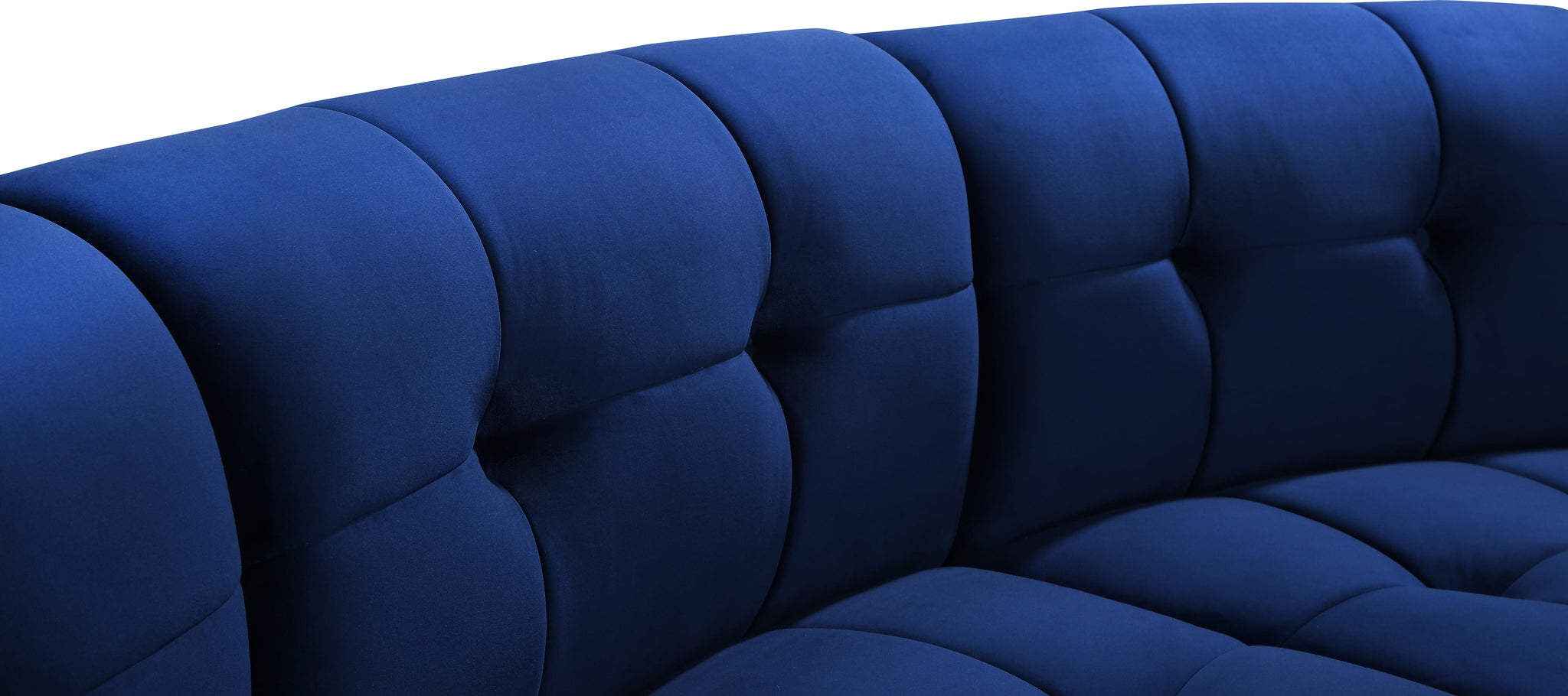 Limitless Navy Velvet 11pc. Modular Sectional - Furnish 4 Less 98 (NY)*