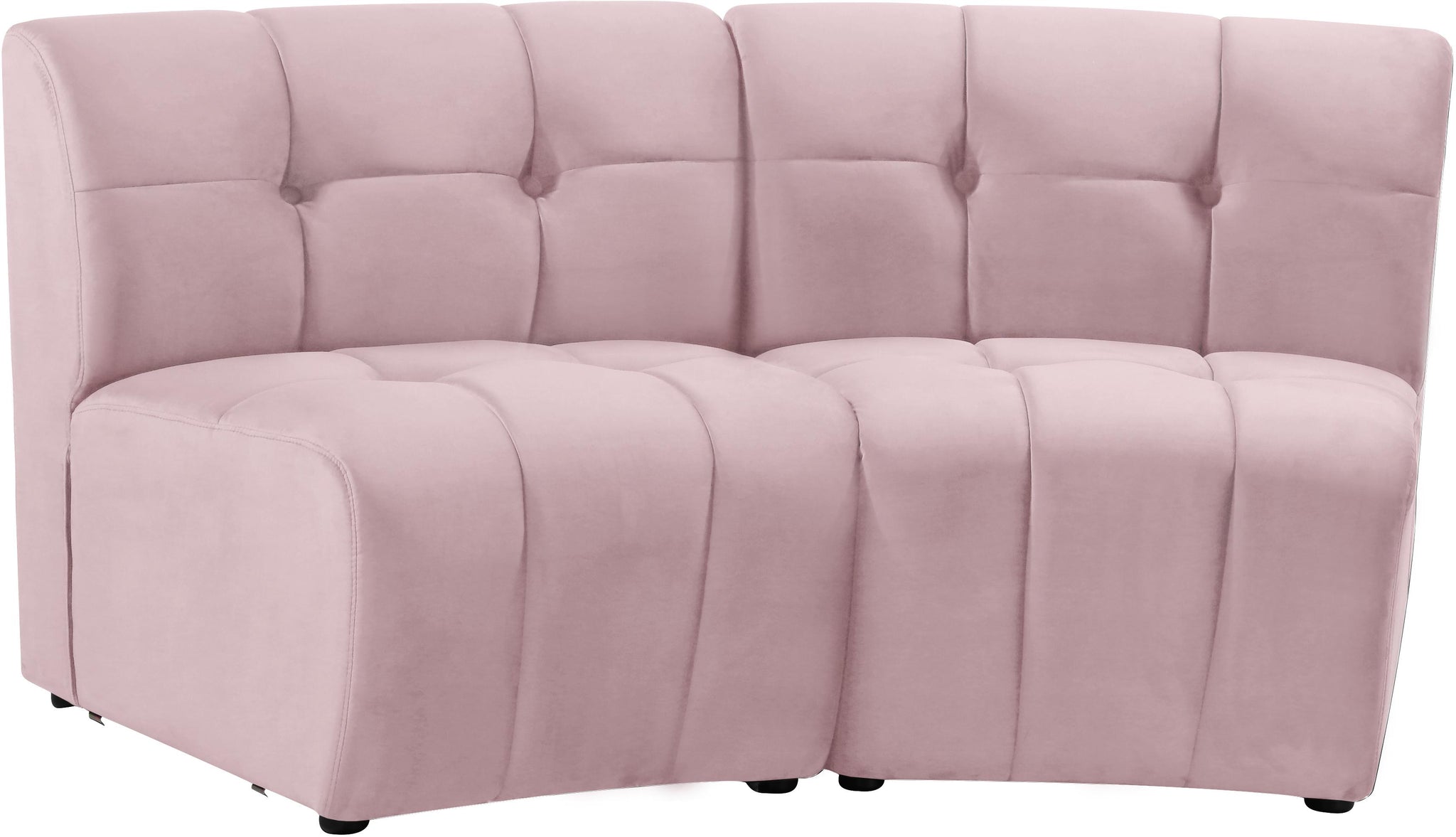 Limitless Pink Velvet 2pc. Modular Sectional - Furnish 4 Less 98 (NY)*