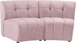 Limitless Pink Velvet 2pc. Modular Sectional - Furnish 4 Less 98 (NY)*