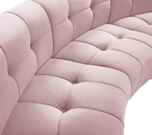 Limitless Pink Velvet 2pc. Modular Sectional - Furnish 4 Less 98 (NY)*