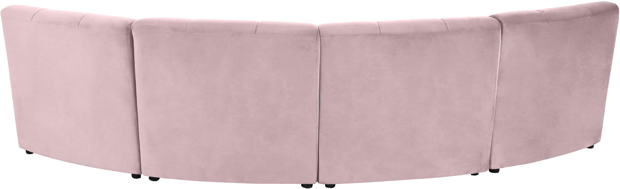 Limitless Pink Velvet 4pc. Modular Sectional - Furnish 4 Less 98 (NY)*