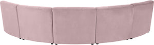 Limitless Pink Velvet 5pc. Modular Sectional