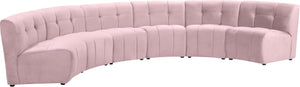 Limitless Pink Velvet 6pc. Modular Sectional - Furnish 4 Less 98 (NY)*