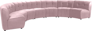 Limitless Pink Velvet 7pc. Modular Sectional - Furnish 4 Less 98 (NY)*